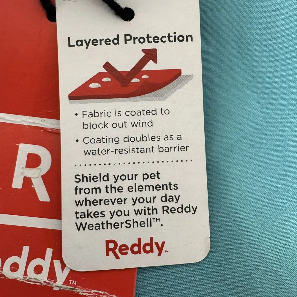 Reddy XXXL Dog Rain Jacket Packs into Backpack Reflective Wind/Water Proof‎ NWT